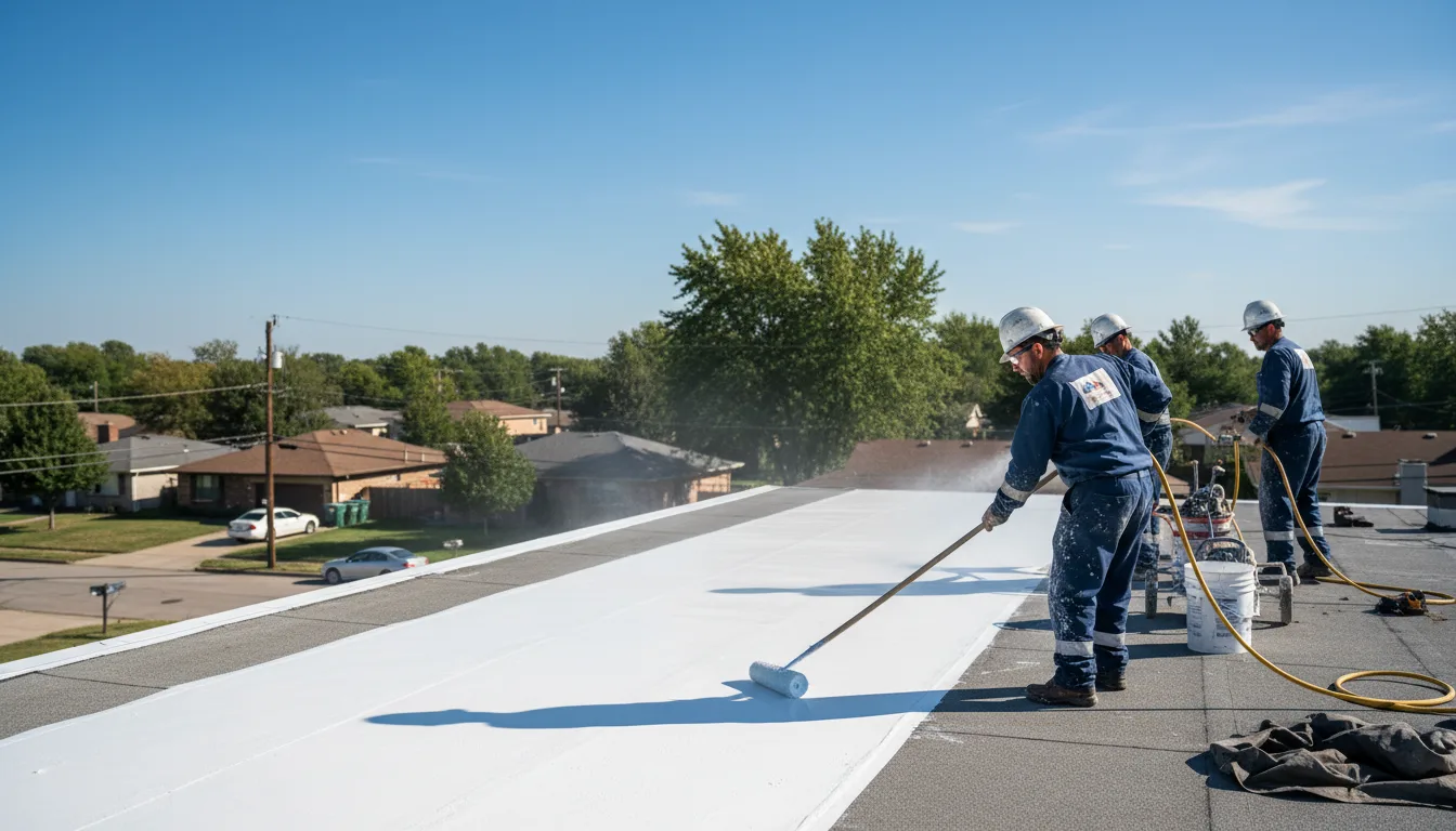 Commercial roof coating in Cortland, NY near me